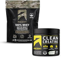 Ascent 100% Whey Protein Powder, Mocha Cold Brew 1.8 Lb & Creatine Monohydrate Powder, Unflavored 45 Servings