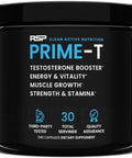 Rsp Nutrition Prime T Testosterone Booster For Men Natural Test Booster Pills Lean Muscle Growth Strength Stamina & Healthy Sleep 30 Servings