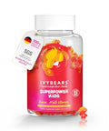 IvyBears Superpower Kids Multivitamin Gummies for Immune Support Strengthen Children's Immune Systems with Vitamins C D2 B6 A Fully Natural BerryFlavored GermanMade Daily Supplement