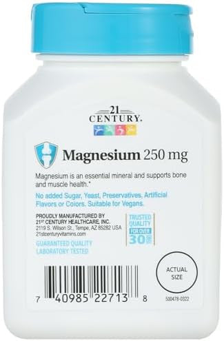 21St Century Magnesium 250 Mg 110 Tablets