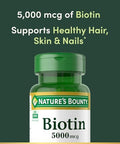 Nature's Bounty Biotin 5000 mcg Liquid Softgels 72 ea (Pack of 3)
