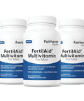 Fairhaven Health 3 Month Supply FertilAid for Men Prenatal Male Fertility Supplement Count and Motility Support Pre Conception for Him Fertility Support Includes Zinc and Folate 90 Capsules