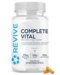 Revive Md Supplements & Support Complete Vital (120 Vegetarian Capsules) - Nac & Coq10 Supplement Supports Health & Antioxidant Activity (30 Servings)