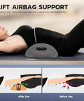 Dyhodu 3-In-1 Electric Back Massager Pillow Rechargeable Lumbar Support Cushion With Heat Vibration