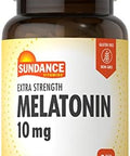Sundance Melatonin 10Mg Tablets 45 Count Extra Strength Vegetarian Nongmo And Gluten Supplement