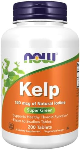 Now Foods Kelp 150Mcg Of Natural Iodine 200 Tablets