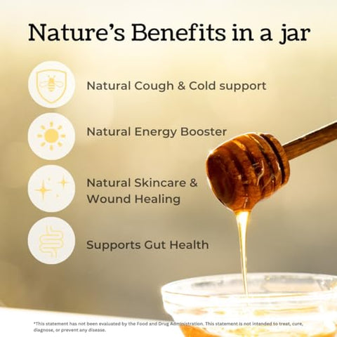 Airborne Manuka Honey 50+ New Zealand - Premium 100% Pure Raw Manuka Honey (17.85 oz)