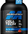 Creatine Monohydrate Powder Muscletech Celltech Creatine Post Workout Recovery Drink Muscle Builder For Men & Women Muscle Building Supplements Fruit Punch 3 Lbs (27 Serv)