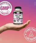 Kaya Naturals Hair Skin Nail Capsules BIOTIN Vitamin D Vitamin B-12 A Folic Acid Support Hair Support Vitamin Supplement