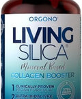 Living Silica Orgono Mineralbased Collagen Booster Capsules Silicabased Supports Collagen & Elastin For Joint & Bone Support Glowing Skin Strong Hair & Nails 120 Capsules