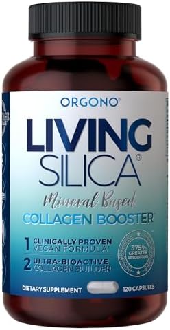 Living Silica Orgono Mineralbased Collagen Booster Capsules Silicabased Supports Collagen & Elastin For Joint & Bone Support Glowing Skin Strong Hair & Nails 60 Capsules