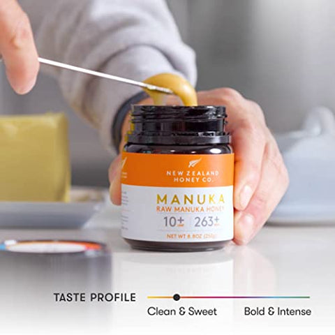 New Zealand Honey Co. Manuka Honey UMF 10+ | MGO 263+ 8.8 oz & Cough Drop MGO 263+ 16 count