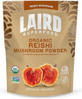 Laird Superfood Organic Reishi Mushroom Powder For Immune Support And Stress Relief 3.17 Oz. Bag Pack Of 1