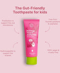 Gutology Kids Natural Probiotic Hydroxyapatite Toothpaste Fluoride Free Toothpaste Remineralising Enamel Repair Suitable For Children 2 Helps Sensitive Teeth - Wild Strawberry Flavour 3Oz