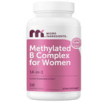 Micro Ingredients Methylated B Complex For Women 240 Vegetarian Capsules Activated B Vitamins With Methylfolate Methyl B12 Dim & Inositol Complex 14-In-1 Bioactive B Vitamin Formula