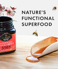 BIOSOTA Organic Manuka Honey MGO 550+ - Medical Grade Manuka Honey from Australia NPA/ULF 15+, 100% Raw Unheated Pure Honey, 8.8oz (550+) (MGO 550+)
