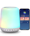 Easysleep White Noise Machine Baby Sound Machine For Sleeping With 12 Night Light Colors 30 Soothing Sounds 4 Timer Portable Sleep Machine For Kids Baby Adults Smart App Control Touch Control