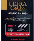 Qunol Ultra -100% Soluble 100mg - 3X Better Absorption Q10-30 Softgels (Pack of 3) 90 Day Supply
