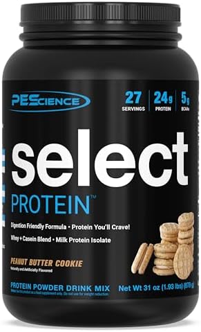 Pescience Lean Mass Stack â€“ Select Low Carb Whey + Casein Protein Powder & Trucreatine+ Creapure Creatine Monohydrate â€“ Muscle Growth Recovery & Strengthâ€“ Pb Cookie 27 Servings + 30 Serving