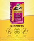NatureS Way Alive Max3 Potency WomenS Complete Multivitamin Supports Energy Metabolism Heart and Bone Health With BVitamins Including Methylated B12 And Folate 90 Tablets
