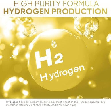 Life Nutrition-H2 Molecular Hydrogen Water Tablets With Magnesium 120 Tablets Dietary Supplement Supports Brain Health And Cognitive FunctionHelps Fight Inflammation & Stress