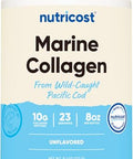 Nutricost Marine Collagen Powder Wild Caught Fish (8 Oz) - 23 Servings 10 G Protein Per Serving Alaskan Wild-Caught