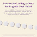 Barimelts Vitamin D3 + K2-90 Fast-Dissolving Tablets (3-Month Supply) - Bariatric Vitamins For Women With Vitamin D3 5000 Iu And K2 As Mk-7, Natural Apple Flavor