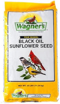 Wagner's 76027 Black Oil Sunflower Wild Bird Food, 25-Pound Bag