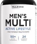 Rule 1 Proteins Rule1 Men'S Multi Men'S Daily Vitamins Essential Minerals Superfoods Digestive Enzymes Amino Acids & Antioxidants For Active Lifestyles And Wellness Support (90 Tablets 30 Day Supply)