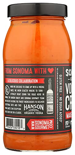 Sonoma Gourmet, Pasta Sauce Vodka Cream Organic, 25 Ounce