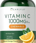 Carlyle Vitamin C Chewables | 180 Chewable Tablets | Vegetarian | Non-GMO, Gluten Free