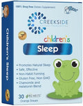 Creekside Natural Therapeutics Childrens Sleep With Melatonin And Chamomile Zero Sugar Vegan Pediatrician Formulated Orange Dream Flavor 30 Ez Melt Tablets