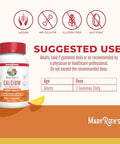 Maryruth'S Maryruth Organics Calcium Supplement Sugar Free Calcium Gummies For Women And Men Ages 14 Strong Bones And Teeth Essential Mineral Vegan Gluten Free 60 Count
