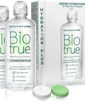 Biotrue Hydration Plus Contact Lens Solution With Lens Case Multipurpose Solution For Soft Lenses Hydrates With Hyaluronan Cleans Clears And Disinfects For Allday Comfort 10 Fl Oz (Pack Of 2)