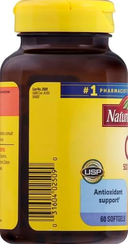 Nature Made Vitamin C 500 Mg W. Timed Release Rose Hips Tablets 60 Ct
