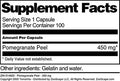 Terravita Pomegranate Peel - 450 Mg (100 Capsules, Zin: 514625)