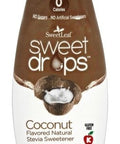 Sweetleaf Sweet Drops - Flavored Stevia Liquid Sweetener Stevia Extract Zero Calories Gluten Keto Friendly Non GMO Natural Flavors Sugar Alternative - Coconut 1.7 Fl Oz (Pack of 2)