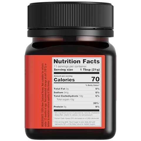 Egmont Honey Manuka Honey UMF 20+ MGO 830+ | 8.8 oz (250 g) | 100% Pure Authentic New Zealand Honey, UMF & MGO Certified, Non-GMO, Kosher, Traceable, Recycled Jar, Immune Support