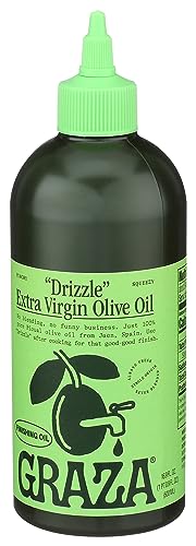 Graza Drizzle Extra Virgin Olive Oil, 500 Ml, 16.9 Fluid Ounce (Pack of 6)