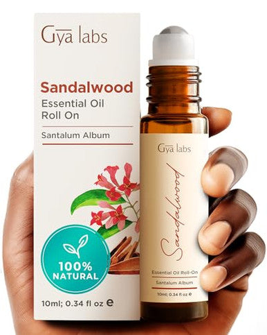 Gya Labs Patchouli & Sandalwood Essential Oil Roll On Set - Aromatherapy Grade Essential Oils Set - 2X10Ml - Gya Labs