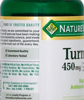 Nature's Bounty Turmeric Capsules Antioxident Health 450 Mg 60 Ct