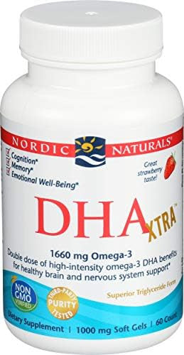 Nordic Naturals Strawberry Dha Xtra 1660 Mg 60 Sg 60 Ct
