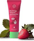 Gutology Kids Natural Probiotic Hydroxyapatite Toothpaste Fluoride Free Toothpaste Remineralising Enamel Repair Suitable For Children 2 Helps Sensitive Teeth - Wild Strawberry Flavour 3Oz