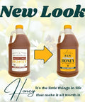 Bulk Honey - 6 LBS - Half Gallon of Raw Honey - Pure Unfiltered Delicious Healthy