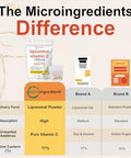 Micro Ingredients 1000Mg Vitamin C Powder For Daily Use Liposomal Fat-Soluble Form For Better Absorption Sugar-Free Lemonade Drink Mix 40 Travel Packets Fast-Dissolving