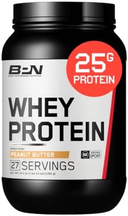 Bare Performance Nutrition Bpn Whey Protein + Casein Protein Powder Blend Vanilla 25G Protein Per Serving Supports Lean Muscle Recovery 27 Servings Third Party Tested
