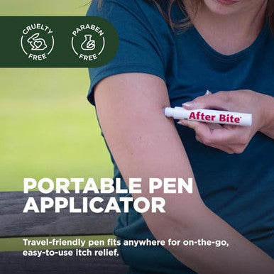 After Bite Advanced Formula - Itch Relief With Sodium Bicarbonate - Ideal For Mosquito & Fire Ant Bites Bees & More - Portable Pen Applicator - 0.5 Oz (4 Pack)