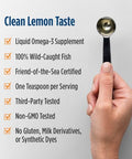 Nordic Naturals Omega-3D Lemon Flavor - 8 Oz - 1560 Mg Omega-3 1000 Iu Vitamin D3 - Fish Oil - Epa & Dha - Immune Support Brain & Heart Health Healthy Bones - Non-Gmo 48 Servings