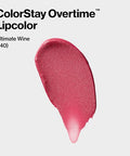 Revlon Liquid Lipstick With Clear Lip Gloss Colorstay Overtime Lipcolor Dual Ended With Vitamin E 140 Ultimate Wine 0.07 Fl Oz