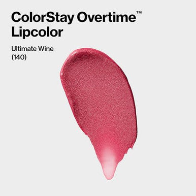 Revlon Liquid Lipstick With Clear Lip Gloss Colorstay Overtime Lipcolor Dual Ended With Vitamin E 140 Ultimate Wine 0.07 Fl Oz
